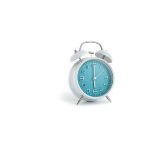 Alarm clock encouraging people to be on time for online networking