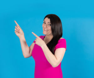 Tracy Heatley Pointing at her name