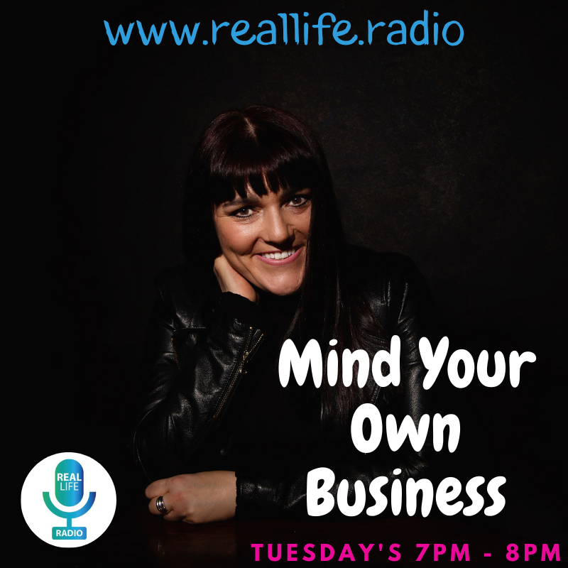 Mind Your Own Business Image of Tracy Heatley showing the times of the radio show