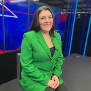 Tracy Heatley on GB News for her first TV appearance